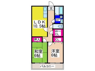 グリ－ンコ－ト川西の物件間取画像